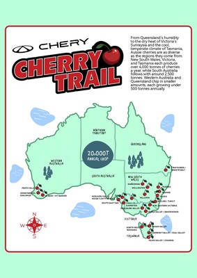 Cherry season is the perfect excuse for a summer drive. Chery Cherry Trails highlights the best cherry regions across Australia, turning easy day trips and short getaways into foodie friendly road trips.