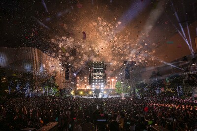 Drone & Firework at One Bangkok Countdown Celebrations 2026